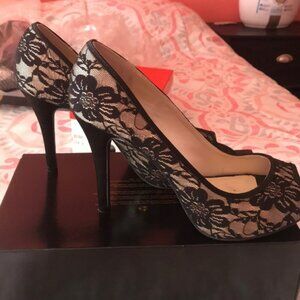 Sexy Black Lace Heels. Gorgeous